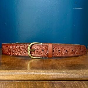 American Eagle Brown Embossed Leather Belt
